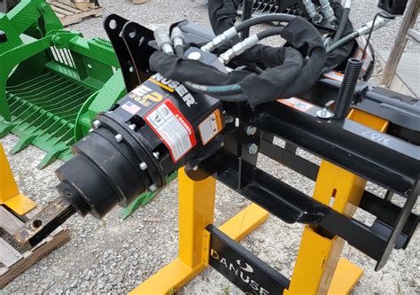 auger drive skid steer attachment|skid steer auger attachment price.